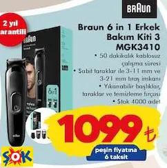 BRAUN 6 İN 1 ERKEK BAKIM KİTİ 3 MGK3410